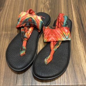 Sanuk Yoga Sling 2 Prints Sandals Women's sz 7